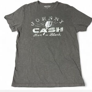 Lucky Brand Gray Johnny Cash Tee